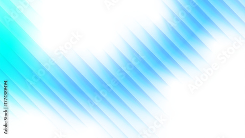 Abstract gradient of blue color with refracted strips of glass effect. Trendy ribbed texture isolated on white background for banners, posters, covers, presentations. Vector graphic design elements.