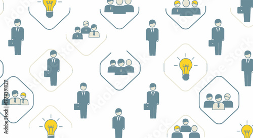 Business people and ideas concept with teamwork and innovation.