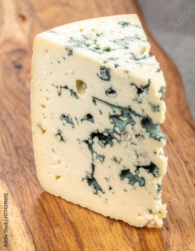 Italian Gorgonzola Blue Cheese for Premium Dairy Food Object and Gourmet Concept