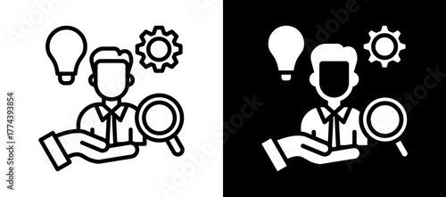 Talent Management lineglyph icon