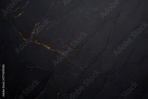 Elegant black marble with gold veins background texture luxurious and sophisticated