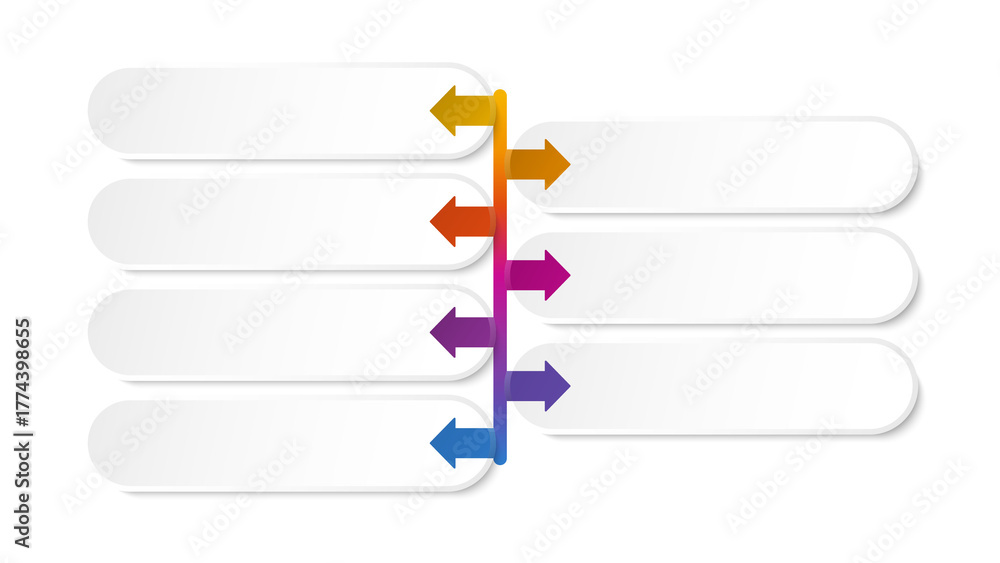 Obraz premium Infographic 7 process