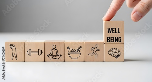 Employee Wellbeing and Wellness Concept – Physical, Mental, and Emotional Health Balance