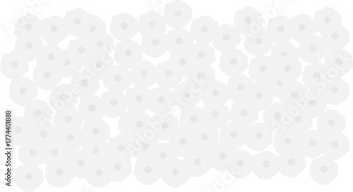 하얀 꽃송이 꽃밭