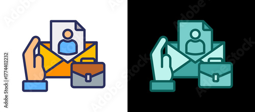 Recruitment Agencies twinstyle icon