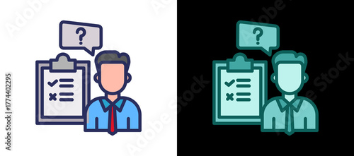 Interview Preparation twinstyle icon