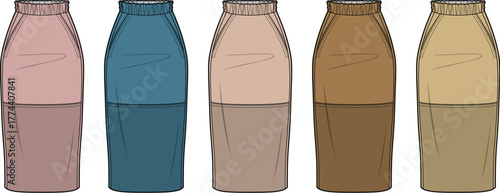 Diverse Fluid Container Set Varied Hues in Simple Vessel Design