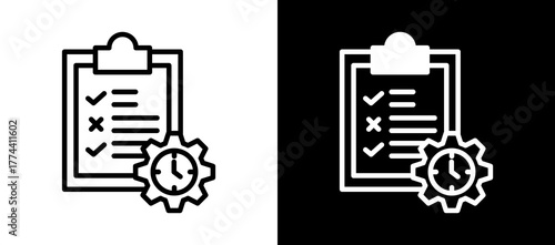 Deadline Management linemixed icon