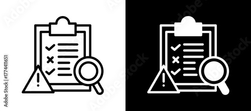 Risk Assessment linemixed icon