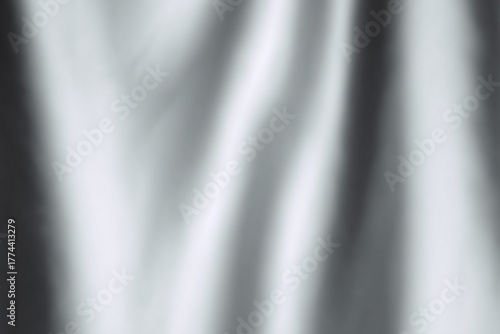 Monochromatic palette of foggy whites and gray background