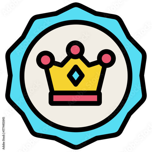 premium quality sticker icon