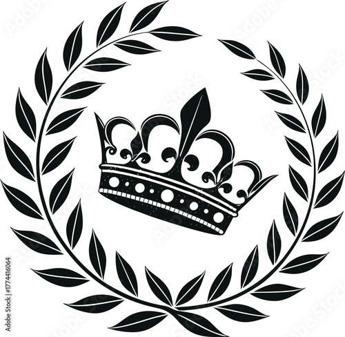 Elegant floral line art vector illustration featuring botanical design elements with leaves and blossoms, useful for invitations, logos, and decorative frames