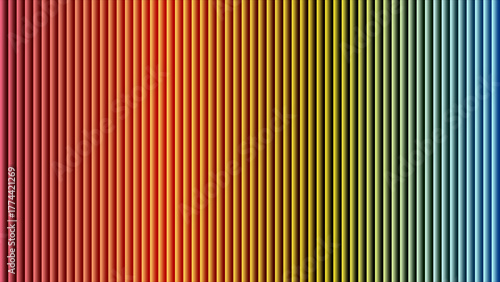 Vertical Gradient Stripes From Red To Blue Through Orange Yellow And Green abstract