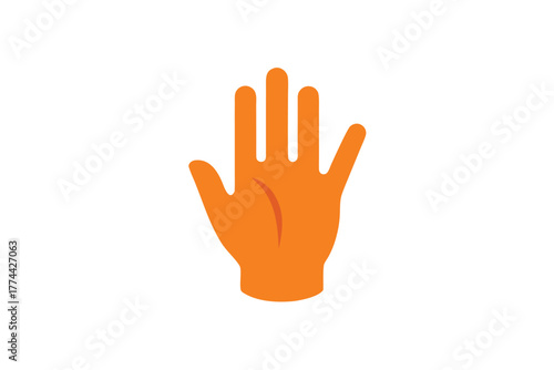 Vector illustration of a simple, clean design with text elements