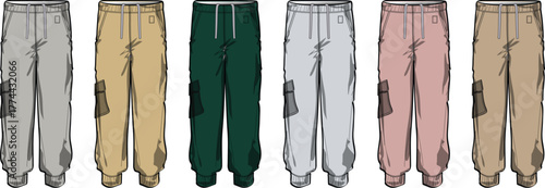 Casual Comfort A Variety of Cargo Pants in Different Colors and Styles, Perfect for Any Wardrobe