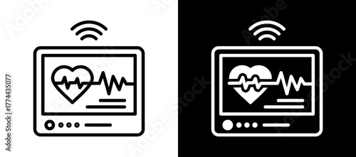 Heart Rate Sensor linemixed icon