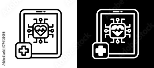 Ai Diagnosis linemixed icon