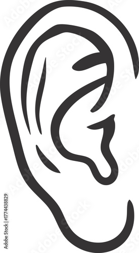 Ear - Vector Illustration