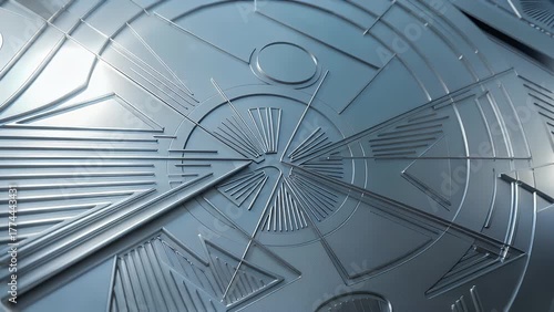 Modern Textured Surface Background Exhibiting a Silvery Blue Metallic Finish with a Repetitive