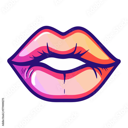 Valentine's Day, lips, festival, celebration, vector, transparent background