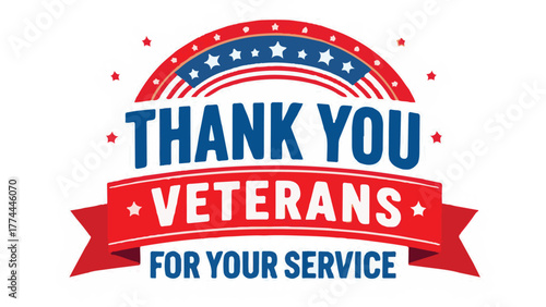Thank You Veterans for Your Service Patriotic Poster Design