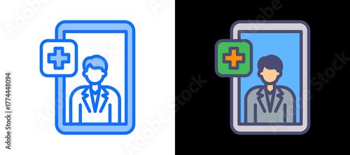 Online Consultation multistyle icon