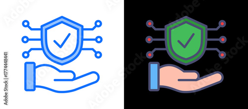Healthcare Security multistyle icon