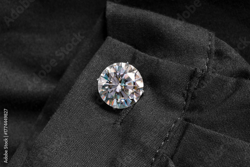 Bilde på lerret Crystal cufflink closeup