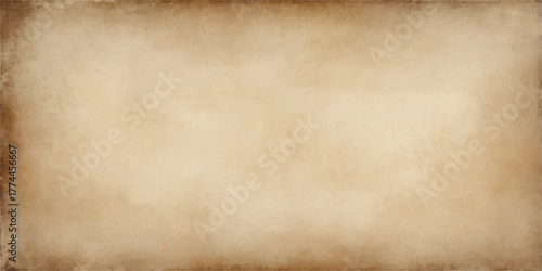 Aged vintage parchment paper texture with a brown, worn, and dirty sepia grunge background design