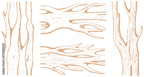 Rustic wood textures for backgrounds, patterns, and design elements. Natural and versatile feel