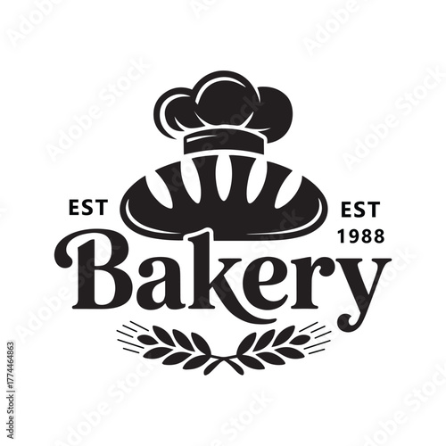 Vintage retro bakery logo badges vector template