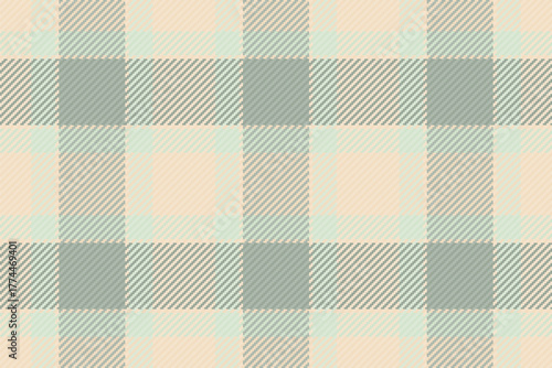 Scratch background plaid fabric, tailor check tartan seamless. Artistic vector pattern textile texture in light and grey colors.