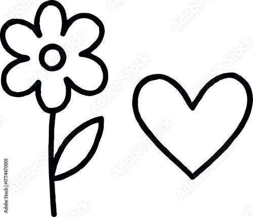 Simple line drawing illustration of two hands shaking in agreement