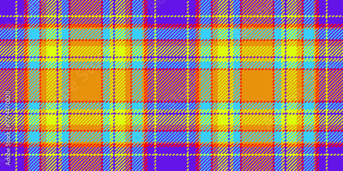 Bold tartan pattern, vibrant colors. Perfect for backgrounds, textiles, or design projects. Versatile, eyecatching, and visually striking.