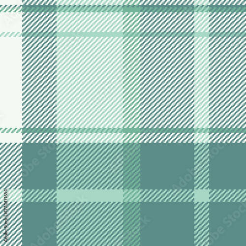 Elegant seamless plaid pattern with soothing green hues. Perfect for textile design, backgrounds, and adding a touch of refined charm to any project.