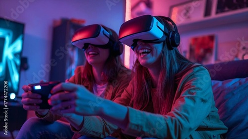 Indoor VR Game Session with Teen Gamer