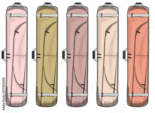 Ski Bag Collection in Various Earth Tone Colors for Travel