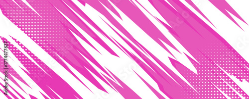 Abstract diagonal slashes in pink background vector for sports ,gaming, racing themes