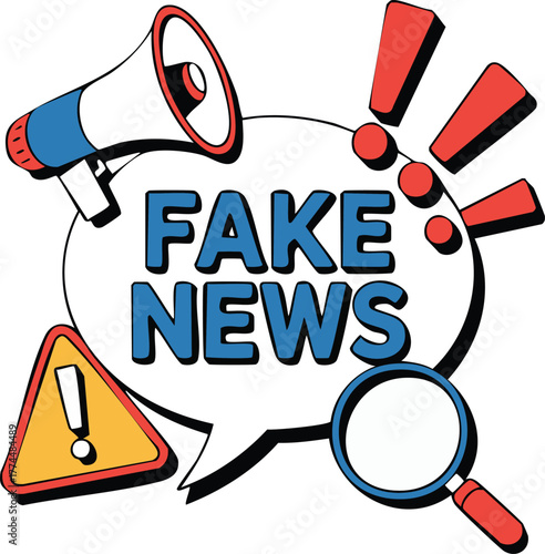 Fake News Concept Illustration.
