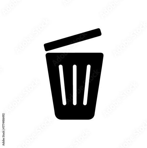 Open Waste Basket vector
