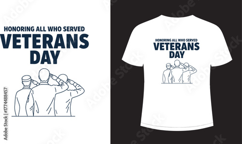 Veterans day t shirt design honoring all who served graphic