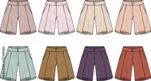 Fashionable Culottes Collection A Spectrum of Colors for Stylish Wardrobe Essentials