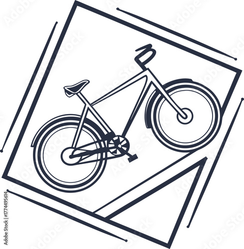 bicycle icon vector