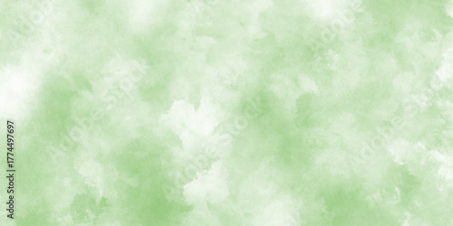 Green watercolor paint splash or blotch background, Abstract green watercolor background, green textured vector banner. watercolor splash, Green splatters spot. Watercolor pastel splash,