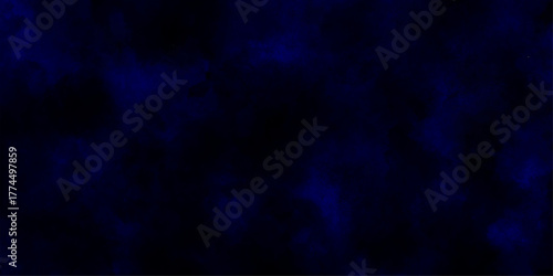 Blue dark grunge texture background of cement plaster wall with cracks, blue grunge background, Beautiful and soft cloudy light blue clouds watercolor background, Ancient blue wall surface textures,