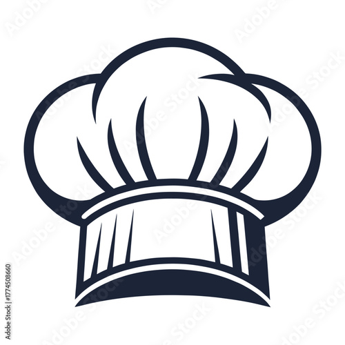 Monochrome Chef Toque Icon