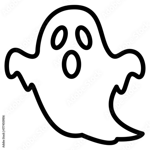 ghost line icon