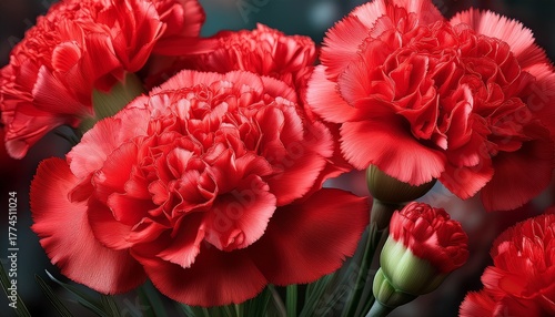Red Carnation Flowers