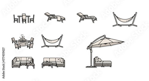 outdoor furniture set arranging patio lounge sets for a relaxing backyard oasis perfect for summer gatherings and family relaxation