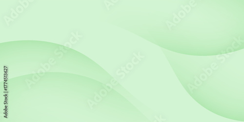 abstract green background with smooth, flowing curves and a light gradient effect. This minimalist design evokes a sense of calmness, freshness, and nature.